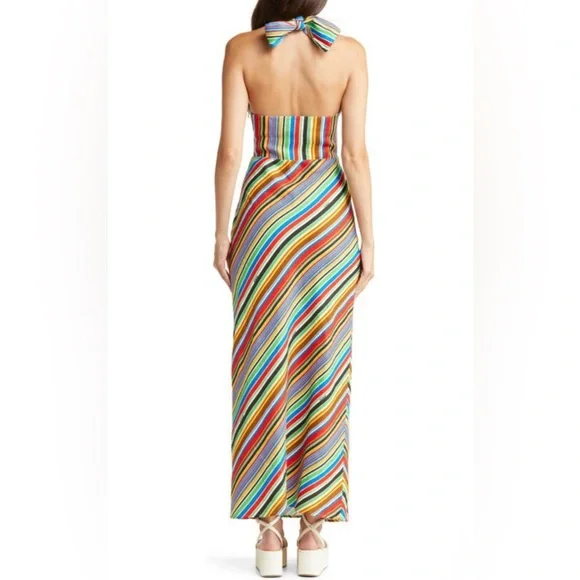 SIMON MILLER PIKO STRIPED LINEN MAXI DRESS - Picture 3 of 16